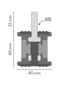 Amortiguador suelo unidad exterior (4 uds) principal 2